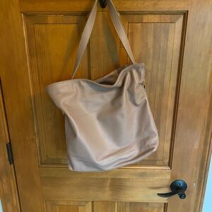Erika N Nicoli Rose Leather Hobo Bag